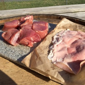 prosciutto wrapped pork tenderloin with black peppercorn sauce